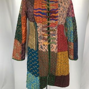 Quilted Sacred Threads mandarin collar jacket